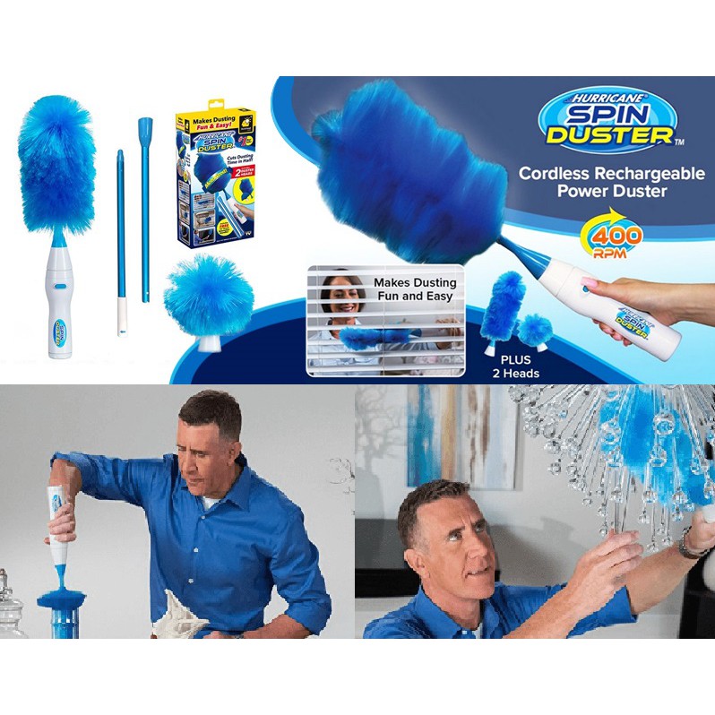 CHỔI QUÉT BỤI TÍCH ĐIỆN THÔNG MINH SPIN DUSTER