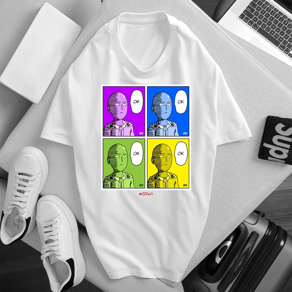 ÁO THUN NGẮN TAY CÚ ĐẤM HỦY DIỆT-ONE PUNCH MAN IN HÌNH CUTE GIÁ RẺ CỰC SHOCK CÓ TẤT CẢ SIZE - 237