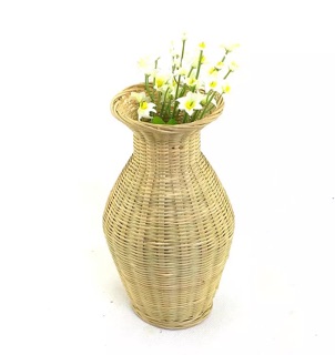 Giỏ tre lọ tre cắm hoa trang trí giỏ decor mini Mây Tre Đan Thủy Khanh