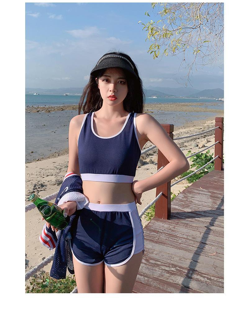 Bộ Đồ Bơi Ba Mảnh Dài Tay Thể Thao Cho Nữ9611 | BigBuy360 - bigbuy360.vn