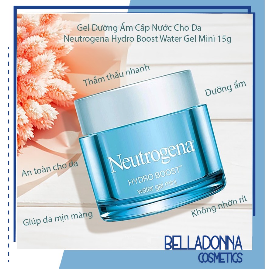 Gel Dưỡng Ẩm Cấp Nước Cho Da Neutrogena Hydro Boost Water Gel Mini 15g