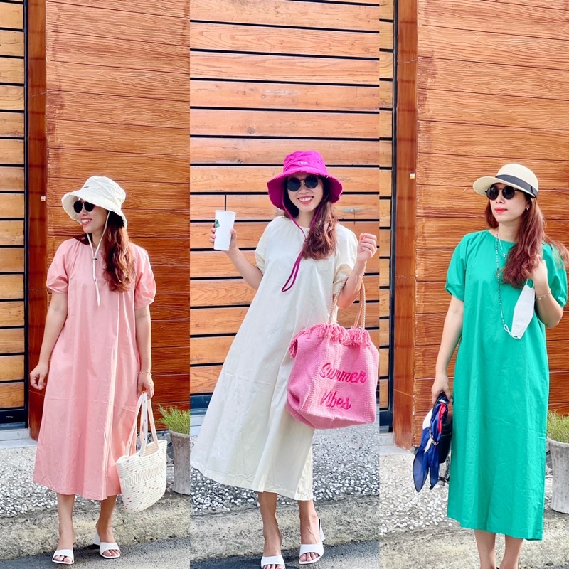 (HÀNG SẴN) Váy Suông FREESIZE ĐẾN 65KG - Nhiều Màu Lựa Chọn