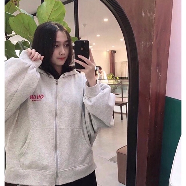 ÁO KHOÁC HOODIE OHOH TAY PHỒNG FORM LỬNG CROPTOP
