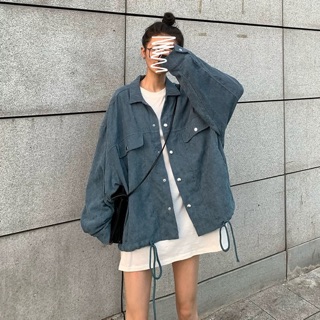 Áo khoác nhung gân