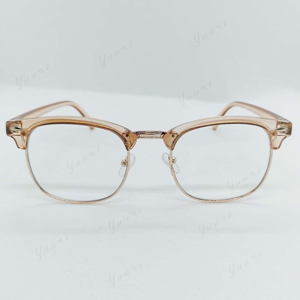 Gọng kính nam nữ chất liệu kim loại, nhựa mã G101053
