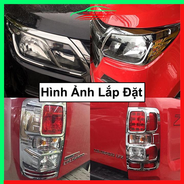 Ốp viền đèn pha hậu mạ crom Colorado chống trầy trang trí bảo vệ xe