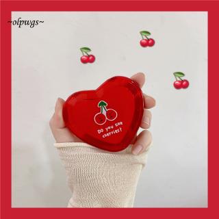 🎅Gương Trang Điểm Mini Hai Mặt Hình Trái Tim Dễ Thương Mang Đi Tiện Dụng