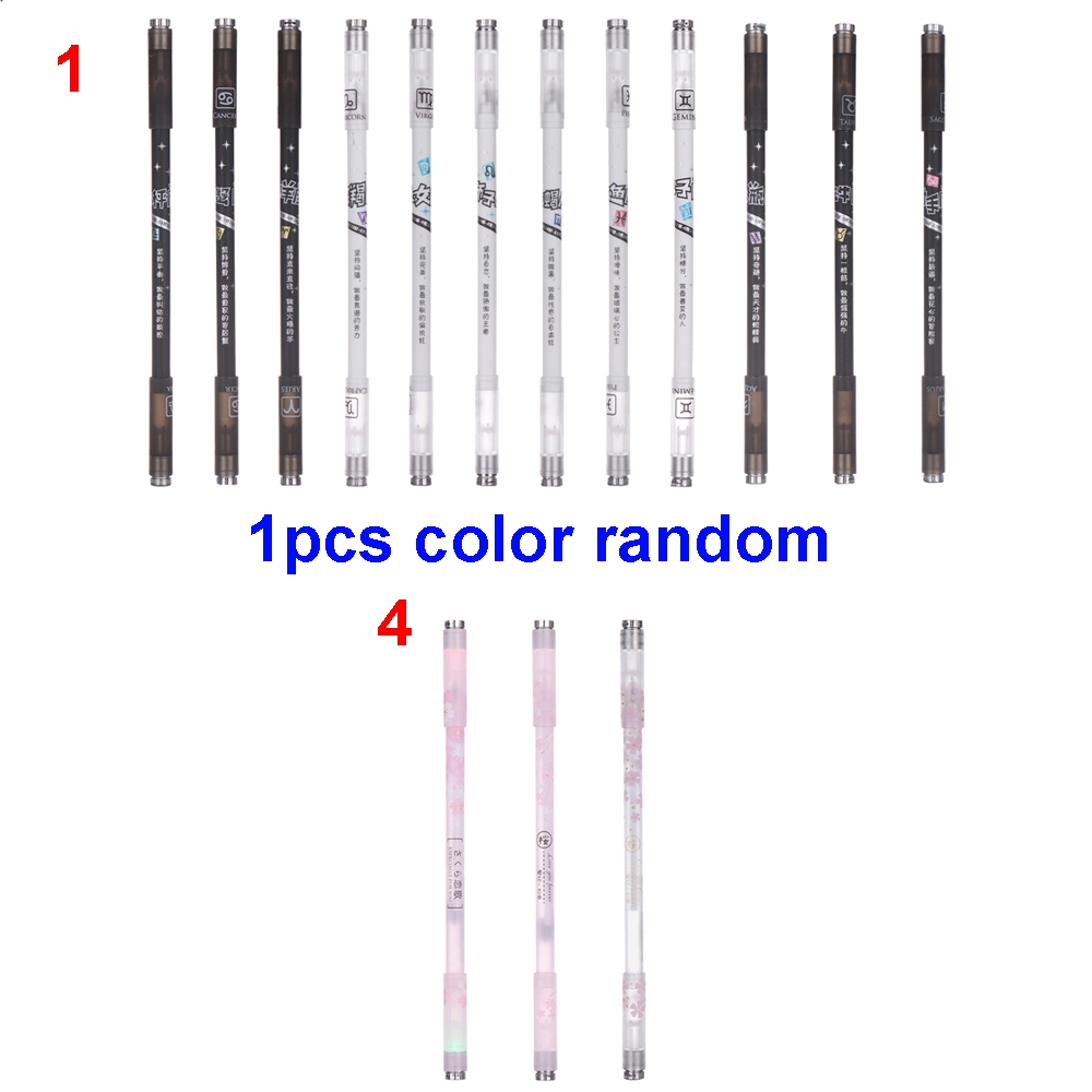 1 Bút Viết Gắn Đèn LED Dạng Xoay Tiện Dụng Cho Trường Học/Văn Phòng