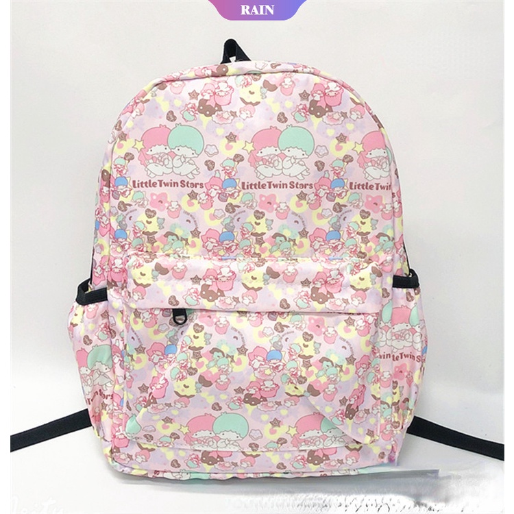 Ba Lô Vải Oxford Chống Thấm Nước Họa Tiết Hoạt Hình My Melody Hello Kitty Cinnamoroll Cho Học Sinh [RAIN]