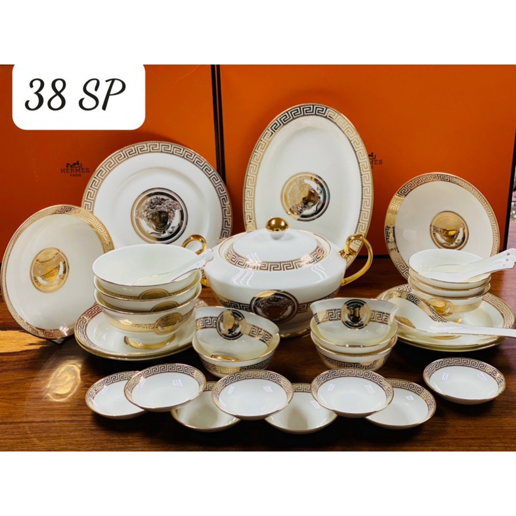 Bộ Bát Đĩa Cao Cấp. Set Bát Đĩa Cao Cấp Sứ Xương. Chén Đĩa Cao Cấp Sứ Xương. Bát Đĩa Đẹp