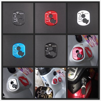 Miếng Dán Kim Loại Trang Trí Nút Khởi Động Xe Máy Honda dream JiaYu wh100t 125t 110t