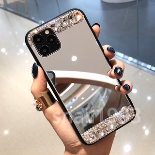 Ốp Lưng Mặt Gương Đính Đá Thời Trang Cho Oppo Reno4F A93 A53 A33 A32 2020 A92S A92 A52 A31 Reno Reno4 Reno2F Reno2 A9 2020 A5 2020 K3 F11 F11Pro A7 A5S A12
