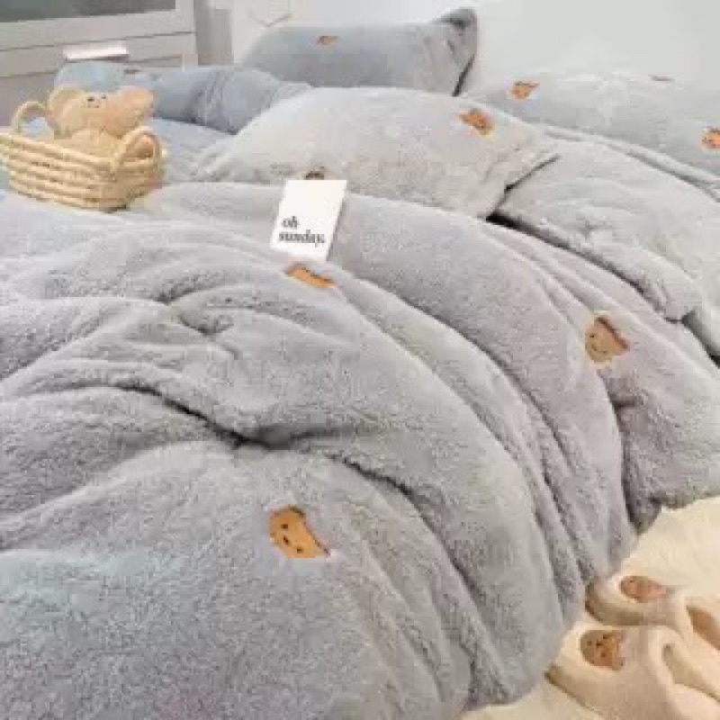 Chăn Lông Thêu Hoạ Tiết Xinh, Ấm Áp Cho Mùa Đông _shinbedding