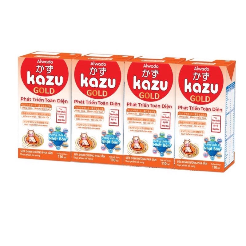 Thùng 48 hộp sữa bột pha sẵn Kazu Gold 110ml
