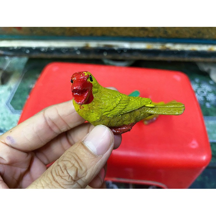 CHIM TRANG TRÍ HỒ CÁ NON BỘ DÀI 7,5CM CAO 3,5CM