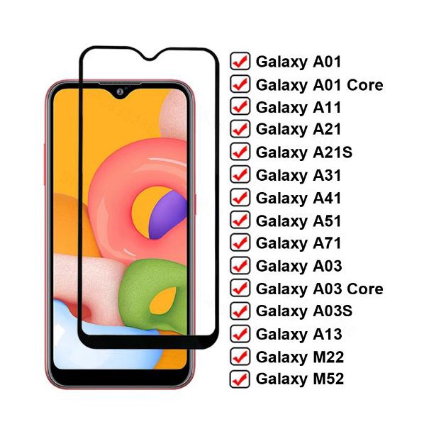 Kính Cường Lực 9D Chống Ánh Sáng Xanh Cho Samsung GalaxyA53 / 33 / 73 / 52S 5G / 03S / 02S / 22 5G / 71 / 51 / 31 / 21S A20 / 70 / 30 / 50 S