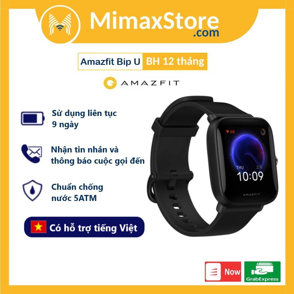 [Hoả Tốc - HCM] Đồng Hồ Thông Minh Amazfit Bip U/ Bip U Pro | Bản Quốc Tế | Hàng Chính Hãng | DIGIWORLD | Mimax Store