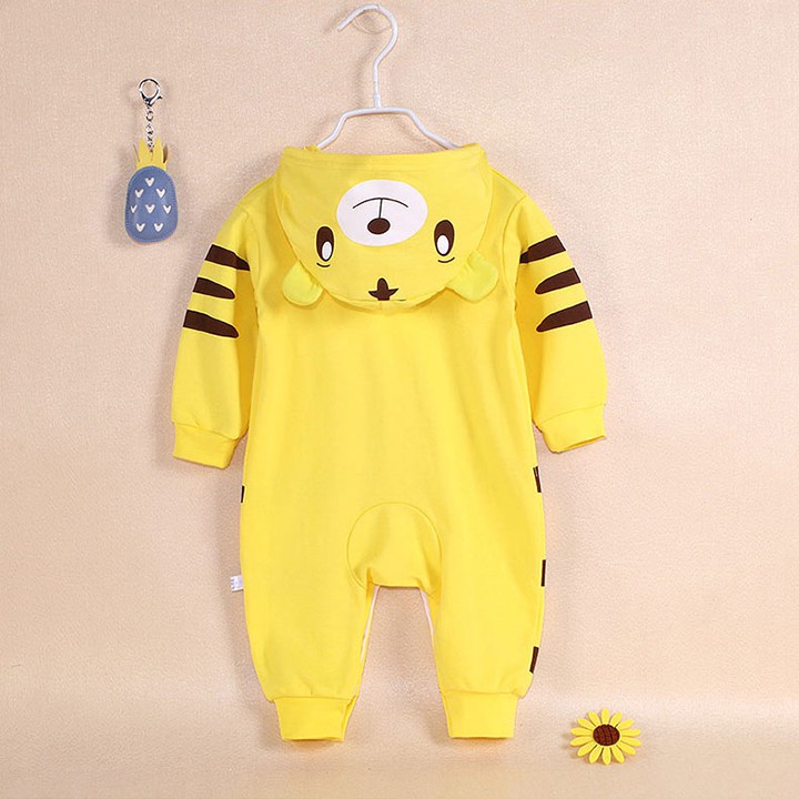 Quần Áo Trẻ Em Sơ Sinh, Bộ Body Thú Dài Tay Cho Bé Trai, Bé Gái Chất Cotton - [BDD8]
