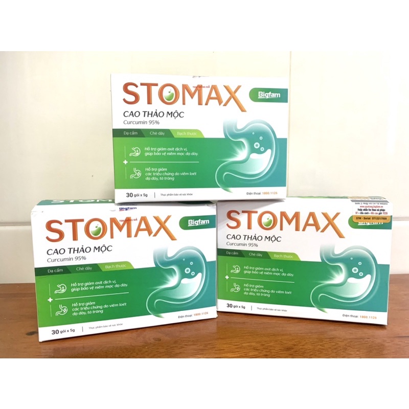 Cao thảo mộc STOMAX Bigfam hỗ trợ giảm triệu chứng do viêm loét dạ dày, tá tràng