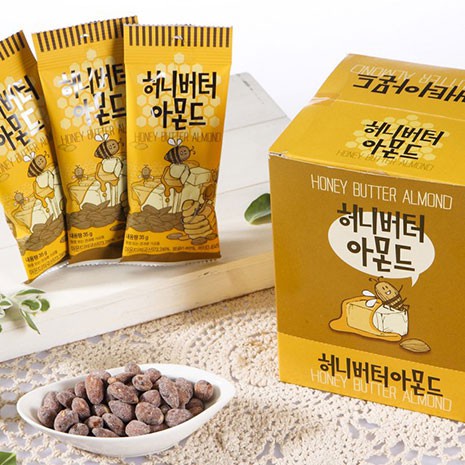 HẠNH NHÂN TẨM BƠ MẬT ONG - HONEY BUTTER ALMOND TOM’S FARM 30 GRAM