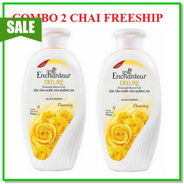 Sữa Tắm  FREESHIP [COMBO3] Sữa tắm Enchanteur Charming 100g Trắng da Dưỡng Ẩm tặng sét gội xả