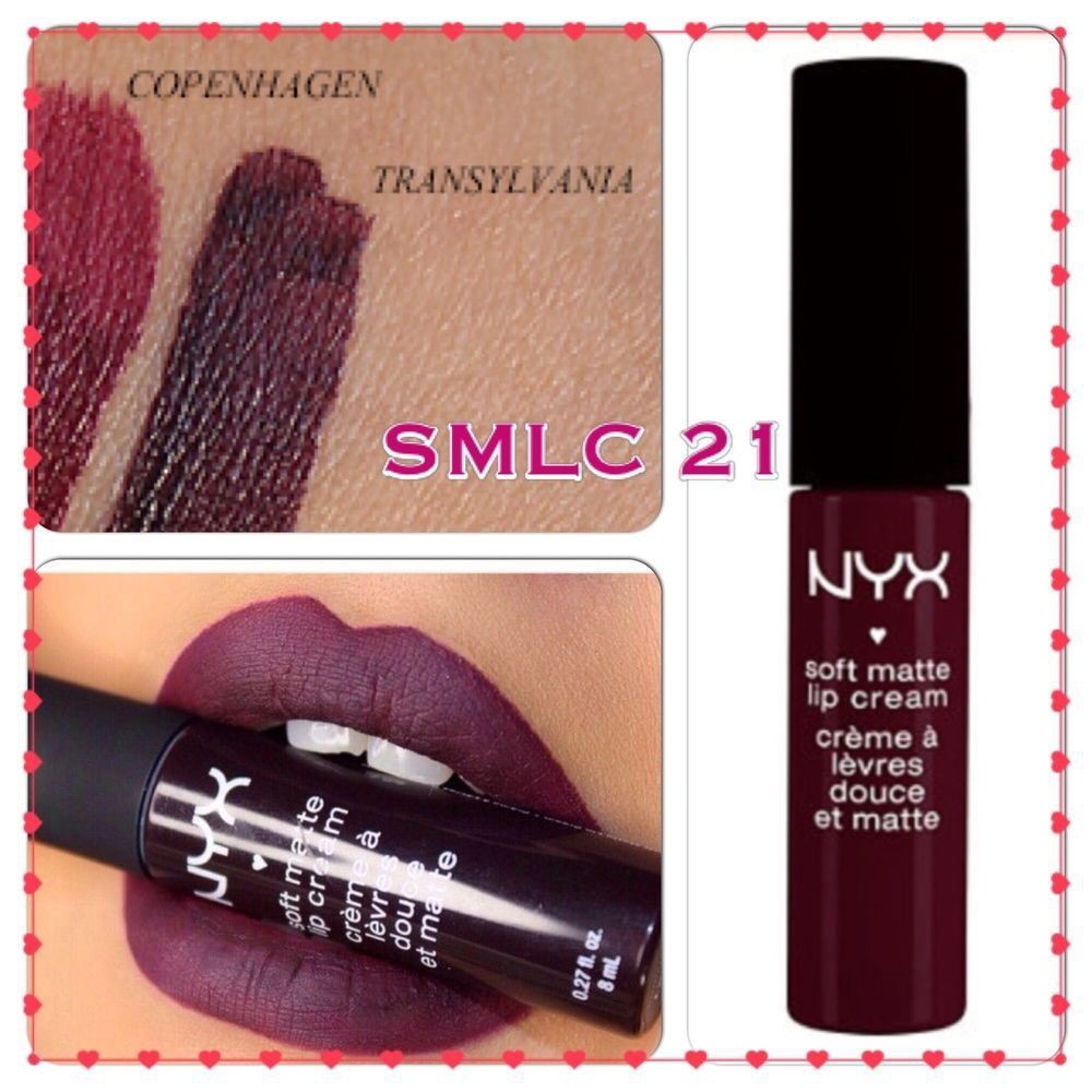 Son NYX Soft Matte Lip Cream - SMLC 21 Transylvania 4.7ml - màu tím than