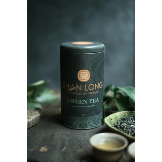 Lục trà shan tuyết cổ thụ cao cấp premium green tea hộp 100g - shan long sl001