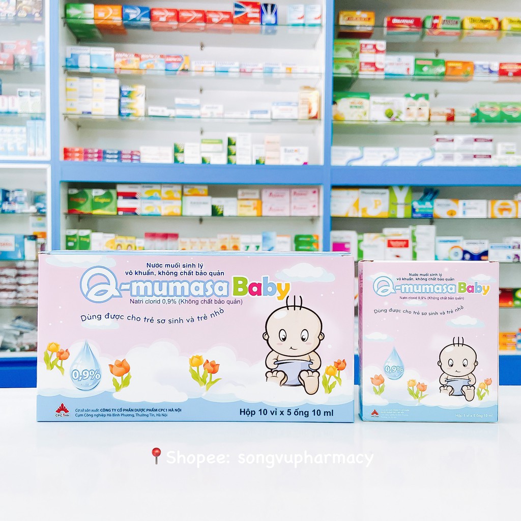 Nước muối sinh lý vô khuẩn cho bé Q-mumasa Baby