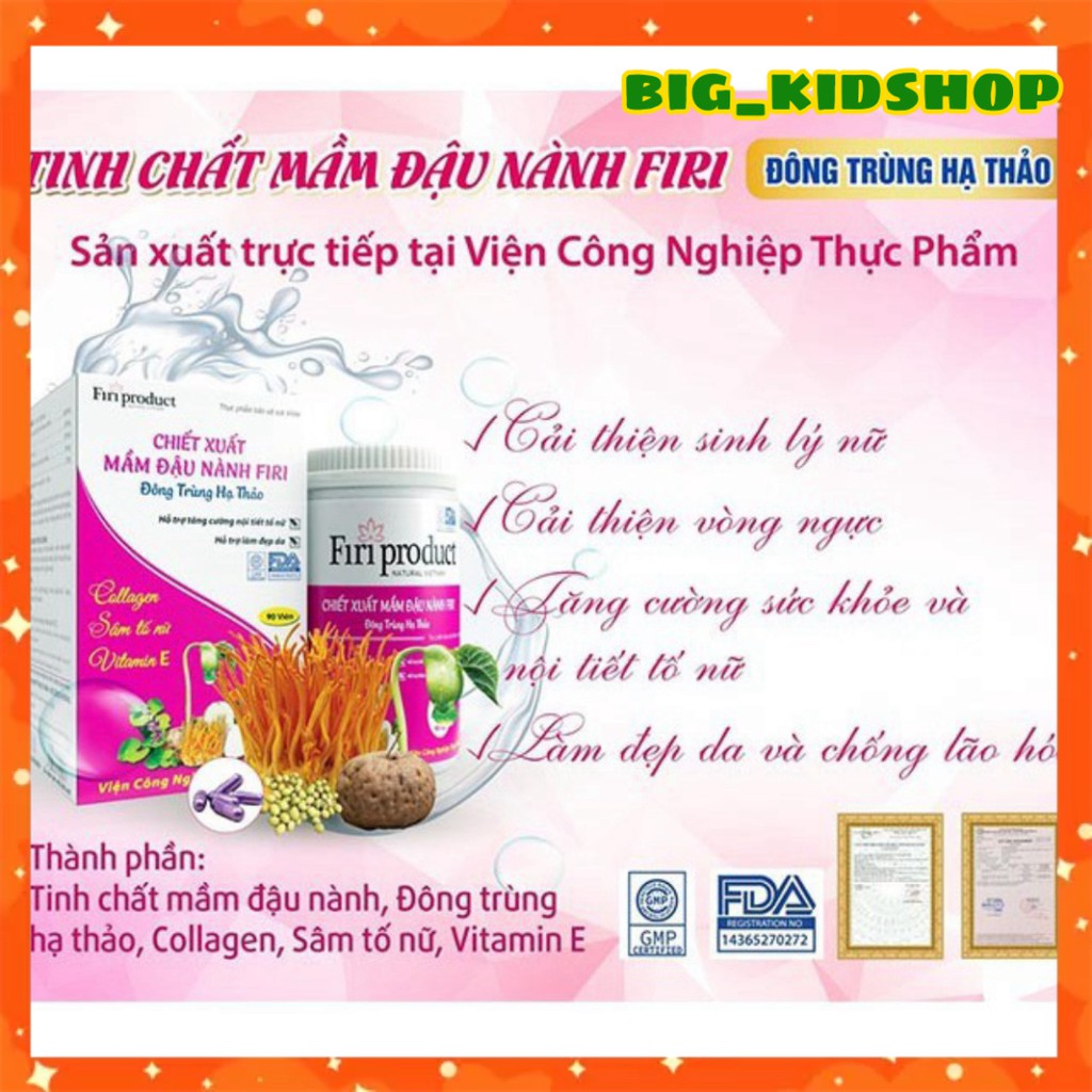 (Hàng chính hãng) Tinh chất mầm đậu nành Firi Hiệu quả 100% | BigBuy360 - bigbuy360.vn