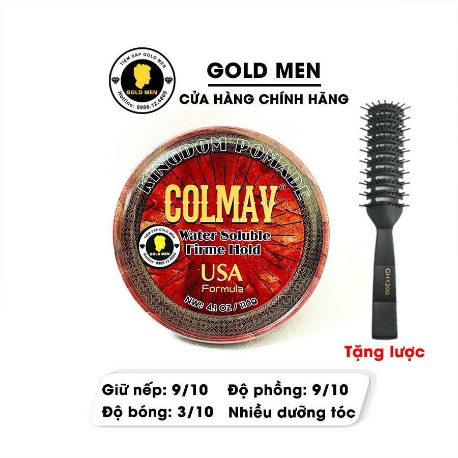 [CHÍNH HÃNG] Colmav Kingdom Pomade, Pomade vuốt tóc