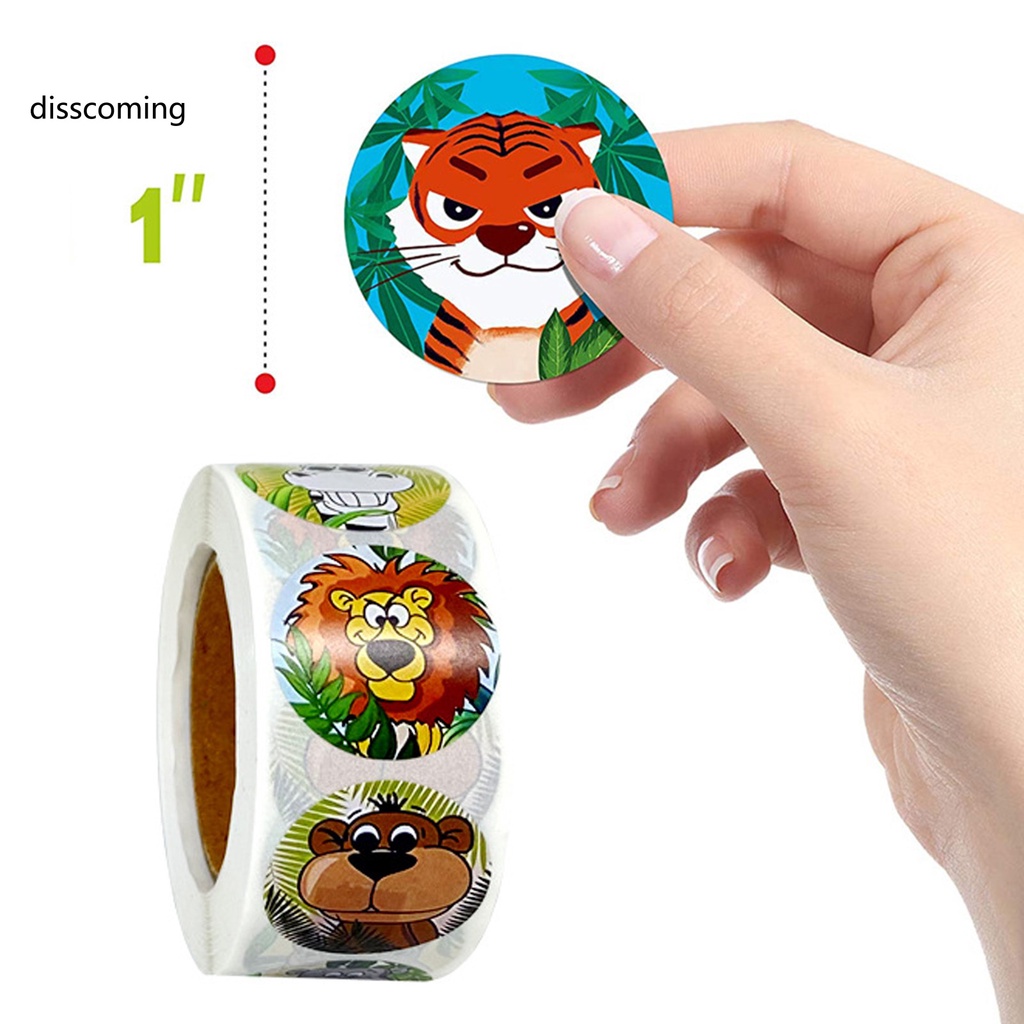 Bộ 500 miếng dán trang trí hình động vật dễ thương chống thấm nước