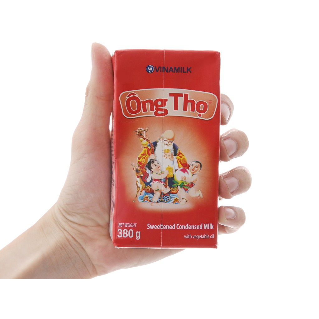 3 hộp sữa đặc ông thọ đỏ giấy 380g