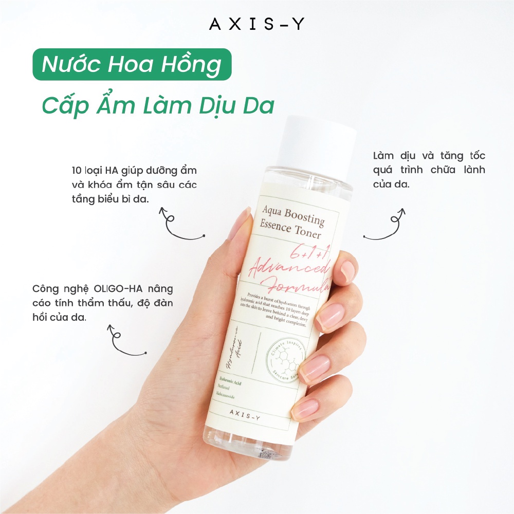 AXIS-Y Nước hoa hồng Aqua Boosting Essence Toner 150ml
