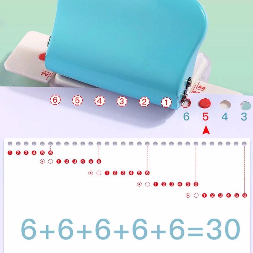 Dụng Cụ Đục Lỗ Giấy 6 Lỗ A4 A5 B5 Chuyên Dụng