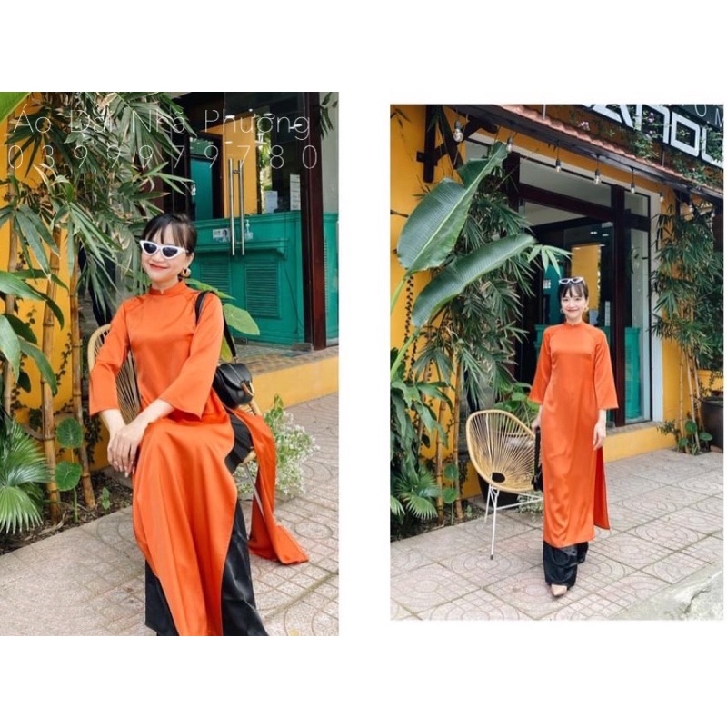 [FREESHIP] Áo Dài Dáng Xuông May Sẵn, Áo Dài Cách Tân Lụa cao cấp