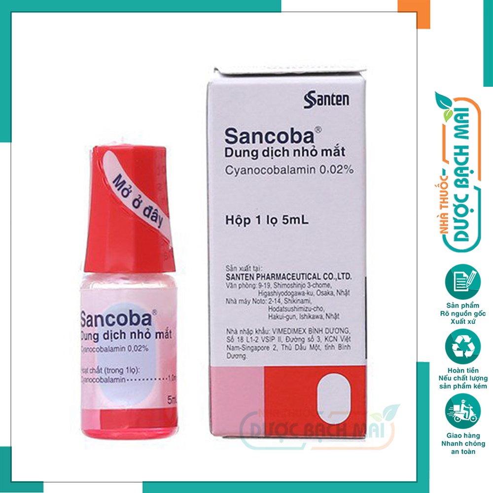 Nước nhỏ mắt sancoba nhật bản cận lens rohto chăm sóc sức khỏe mắt phục hồi thị lực giảm khô nhức mỏi mắt