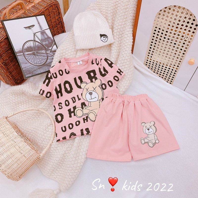 Xả Bộ gấu chữ cho bé gái 10-20kg