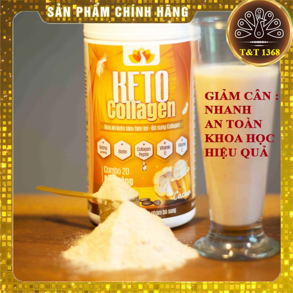 Keto Collagen [Chính Hãng] Bữa ăn Keto GIẢM CÂN SIÊU TIỆN LỢI cho người thực hành Keto và người muốn giảm cân-2 Hộp 500g | BigBuy360 - bigbuy360.vn
