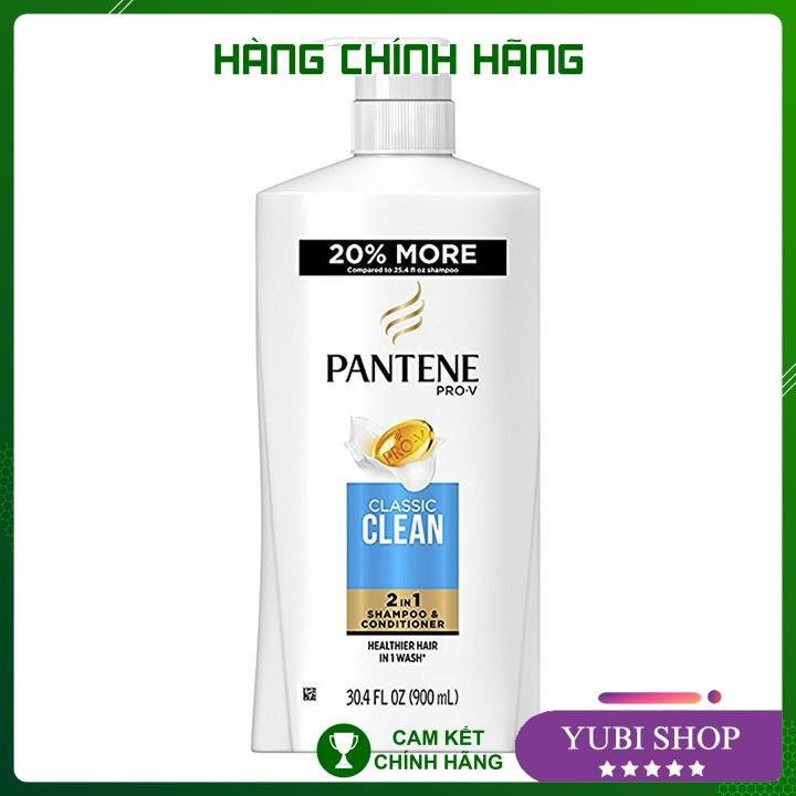 DẦU GỘI CLASSIC PANTENE 2 IN 1 - MỸ -  PANTENE DẦU GỘI XẢ 2IN1 PANTENE PRO-V CLASSIC CLEAN 900ML