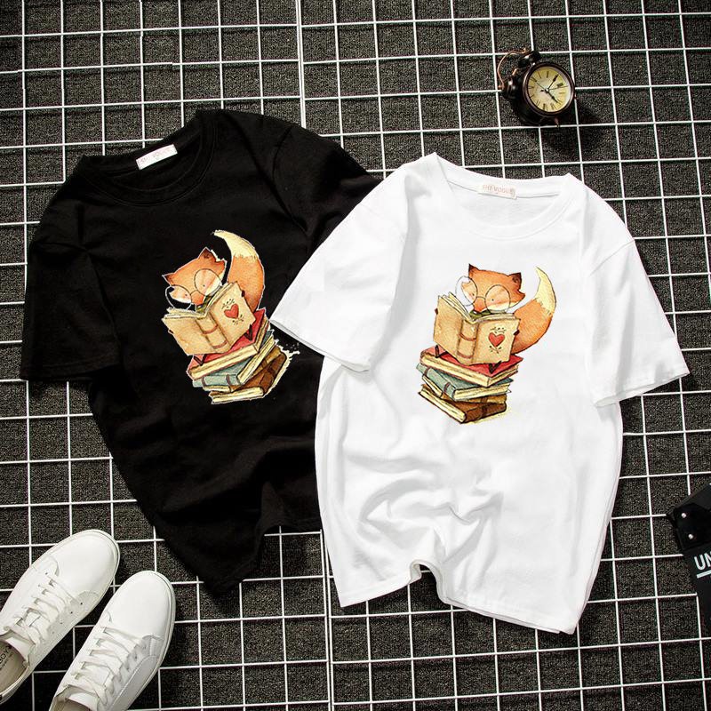 Áo phông nam nữ sóc chăm học form rộng vải dày mịn 2020T2864