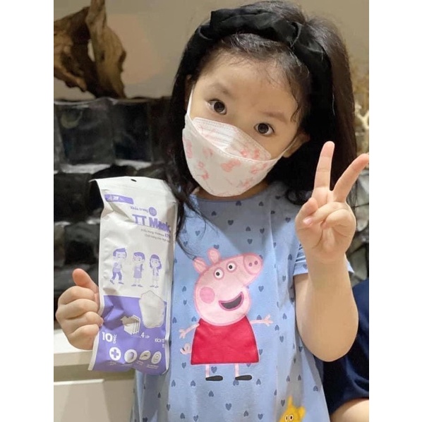 KHẨU TRANG KF94 CHO BÉ 0-7 tuổi gói 10c