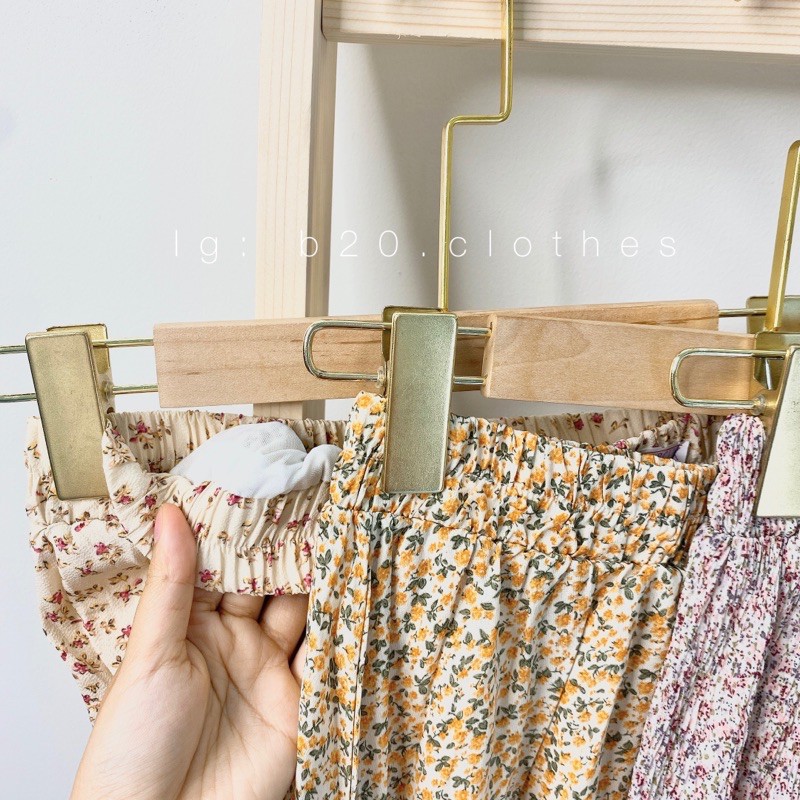 CHÂN VÁY HOA NHÍ XẾP LY LƯNG THUN CHẤT ĐẸP | BigBuy360 - bigbuy360.vn