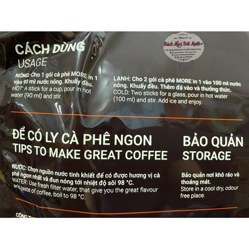 [Mã GROSALE giảm 10% đơn 150K] NGON - TRẦN QUANG - Cà Phê sữa Hòa Tan 3in1