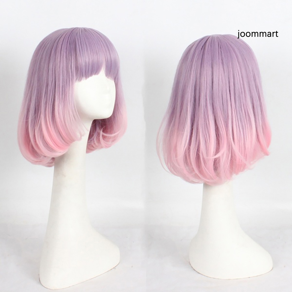 Tóc giả trái lê màu hồng chống nhiệt trang điểm cosplay