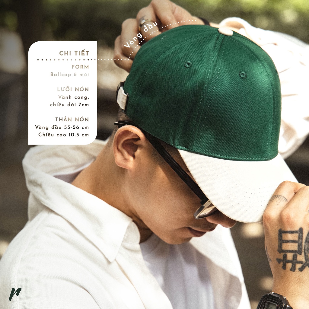 Nón Bóng Chày Lưỡi Trai Màu Phối Reckless (4 Màu Phối) - Signature Ballcap Mixed - Vải Kaki Cotton