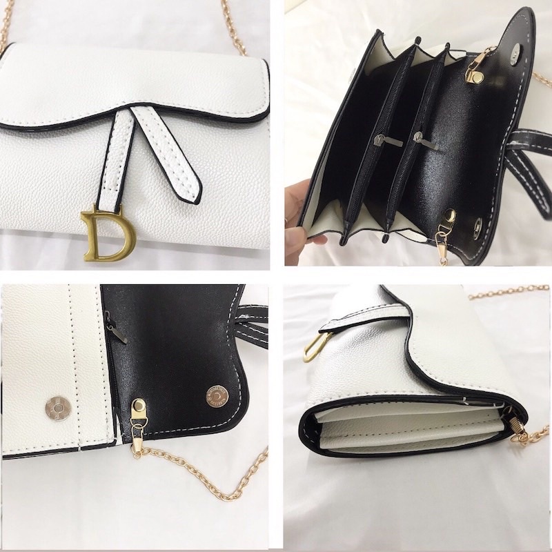 Túi Ví Nữ Mini Đeo Chéo, Túi Xách Nữa Khoá D Thời Trang