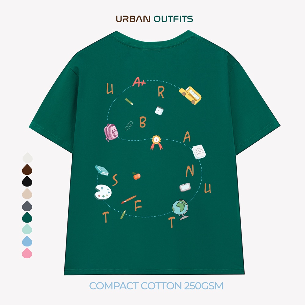 Áo Thun Tay Lỡ Form Rộng URBAN OUTFITS ATO172 Local Brand In S ver 2.0 Chất Vải 95% Compact Cotton 250GSM Dầy