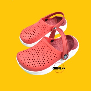 Dép sục trẻ em crocs literide màu đỏ