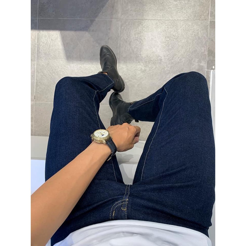 QUẦN JEAN NAM XANH TRƠN CÓ SIZE ĐẠI SHOP 3.702