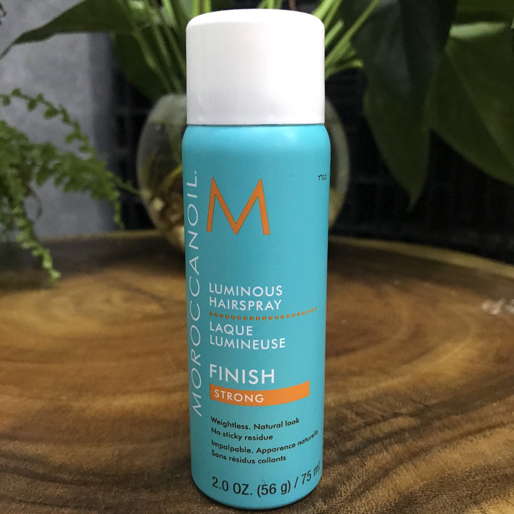 🌼Chính hãng 🌺 Gôm xịt giữ nếp linh hoạt Moroccanoil Luminous Hairspray 75ml ( New 2021 )